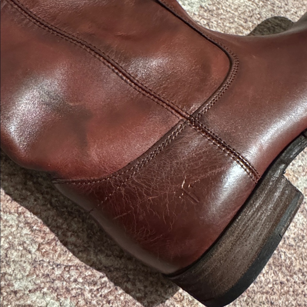 NEW Frye Melissa button 2 tall boots brown 8.5 - Picture 8 of 8